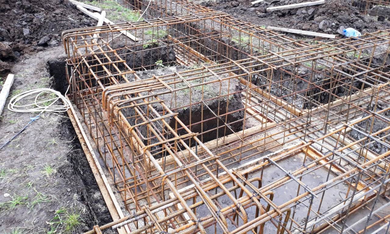 otel fasonat pentru armarea talpii structurii de rezistenta