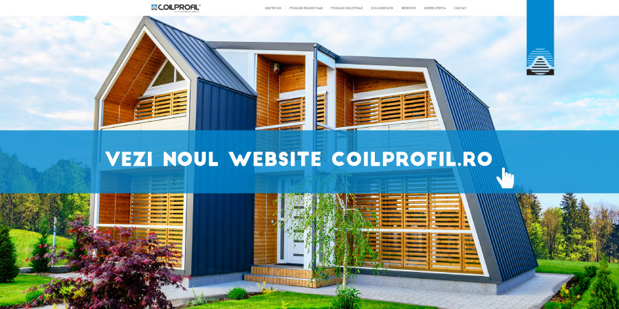 Coilprofil lansează un nou site, cu performanţe îmbunătăţite şi design modern