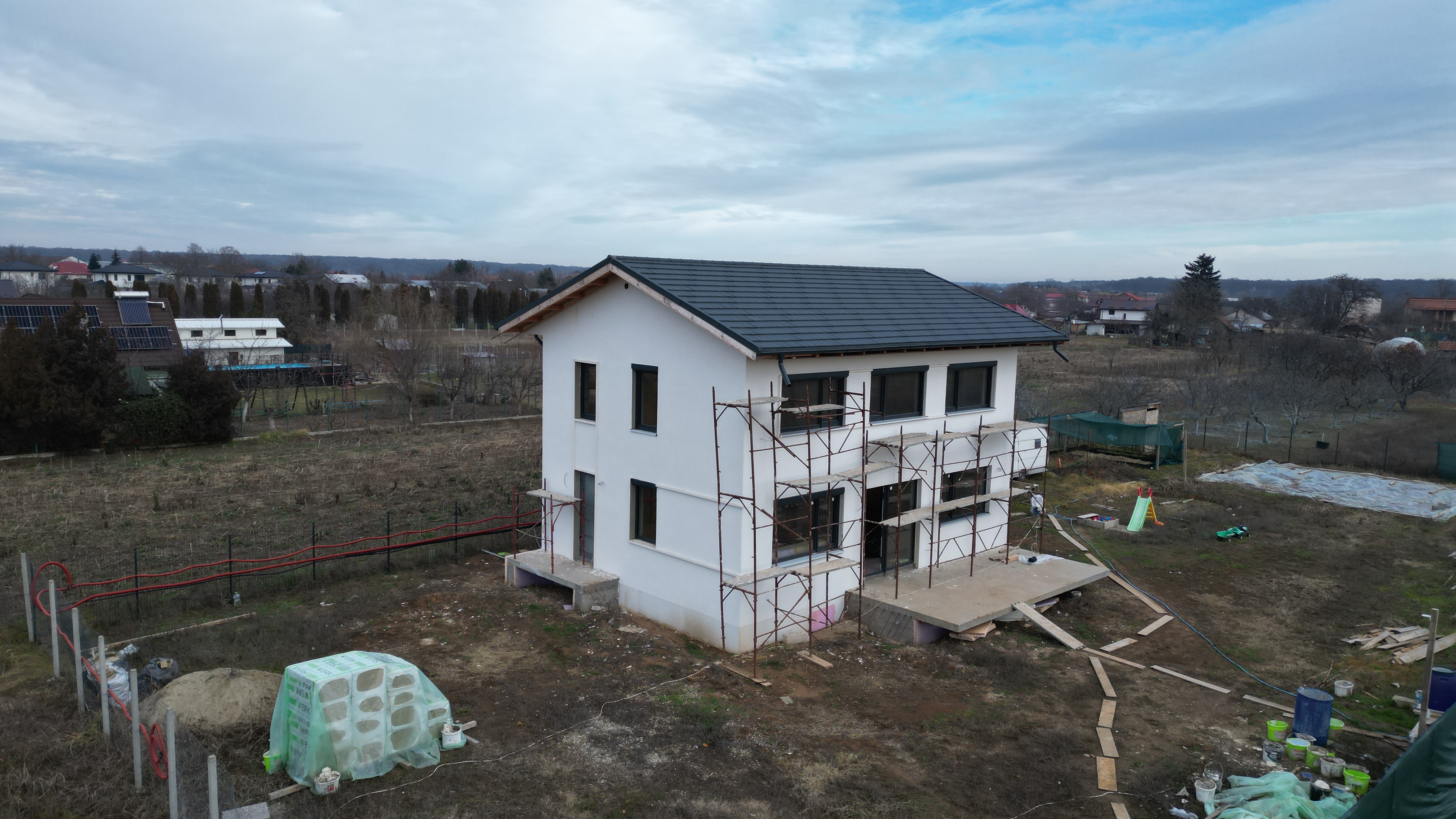 Casa de lemn finisată