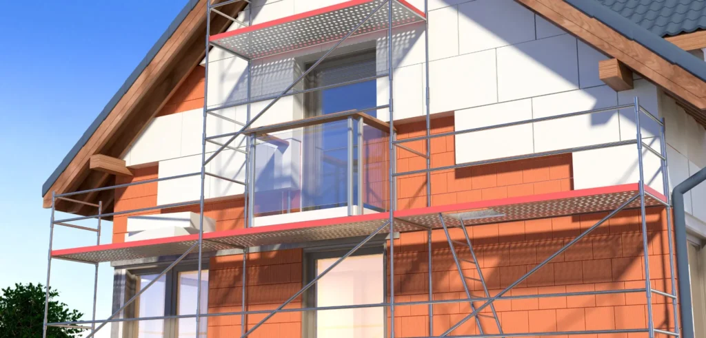 Montajul plăcilor termoizolante pe fațada unei case